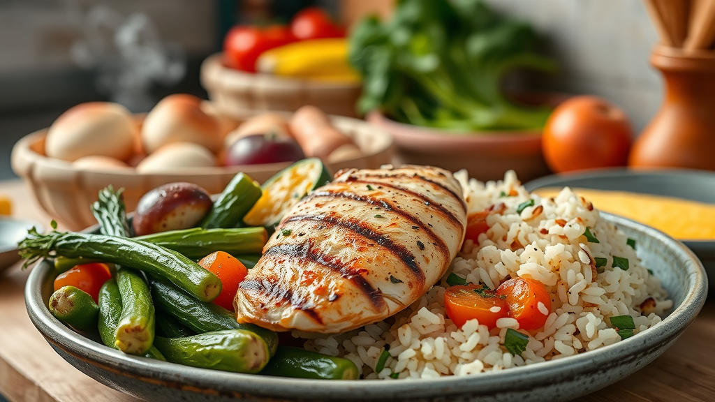 healthy meal for men